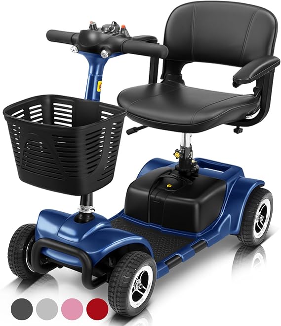 Vive 4 Wheel Mobility Scooter - Electric Powered Wheelchair Device