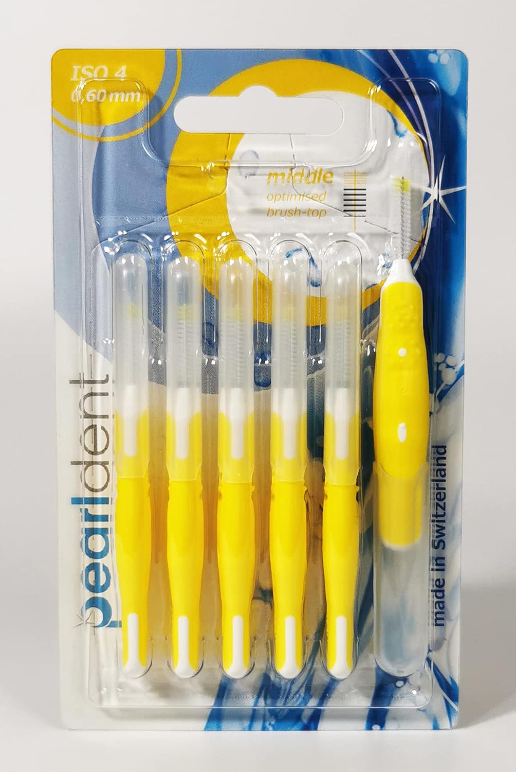 Pearldent Iso 4 Middle - 0.60 Mm Interface Brush 6Li with Cover
