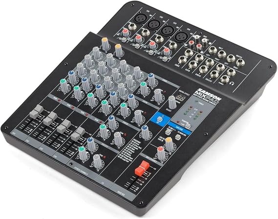 Samson Technologies MixPad MXP124FX - Compact, 12-Input Analog Stereo Mixer with Effects and USB
