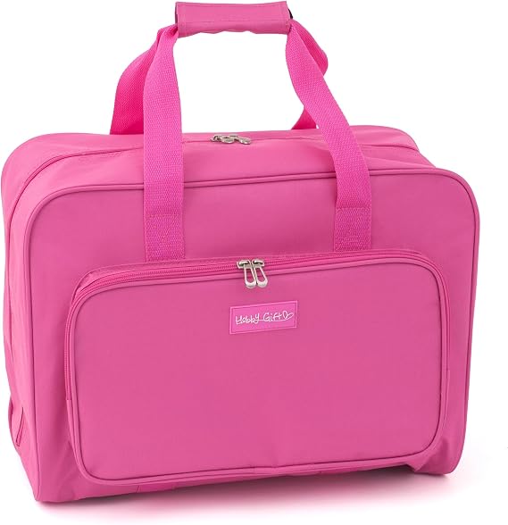Hobby Gift Sewing Machine Bag – 44 x 20 x 34cm, Heavy Duty Polyester, Durable Storage and Travel Bag with Reinforced Handle Strap & Front Pocket, Extra Padding for Machine Protection