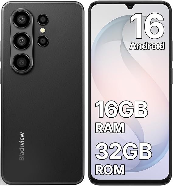 Blackview WAVE 10C Mobile Phones Android 16, 6.88" Display, 16GB+32GB/1TB