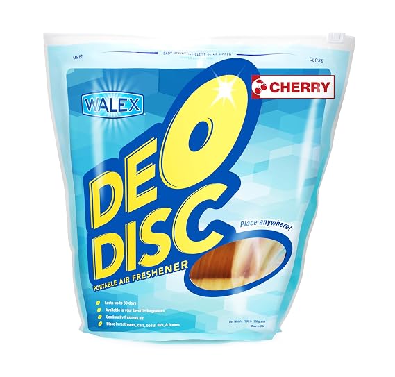 Walex Deo-Disc Commercial Air Freshener Disc - Cherry Scent, 100-Pack