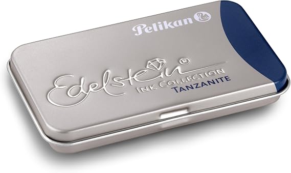 Pelikan 339648 GTP/6 Fountain Pen Ink Cartridges Edelstein Ink in a Metal Case Garnet