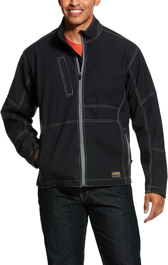 ARIAT Men's Rebar Stretch Canvas Softshell Jacket