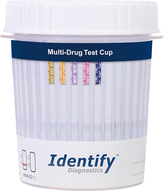 Identify Diagnostics 5 Panel Urine Drug Test Cup Kit - 100 Pack
