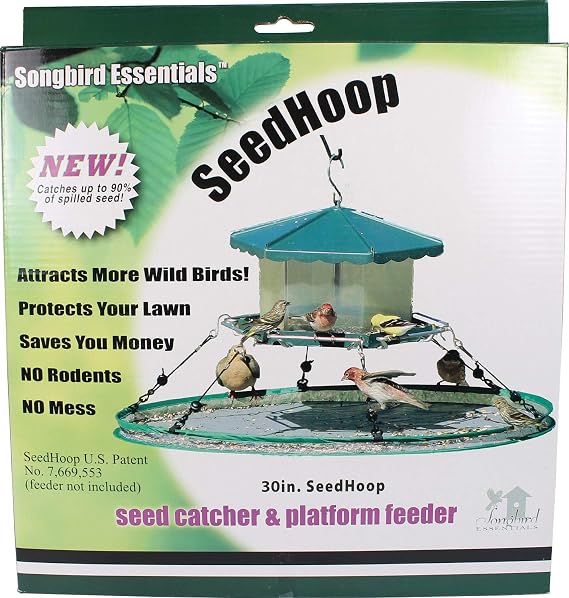 Songbird Essentials 30 inch Universal Seed Hoop for Bird Feeders