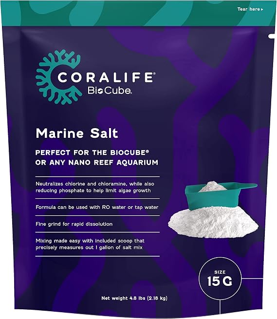 Coralife BioCube Saltwater Aquarium Fish Tank, 15 Gallon