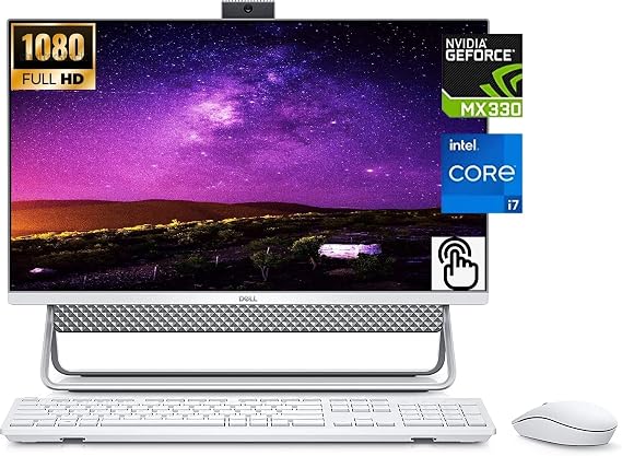Dell Inspiron 27 7000 Series Touchscreen All-in-One Desktop, 11th Gen Intel Core i7-1165G7, 32GB RAM 1TB SSD+1TB HDD, GeForce MX330, Wireless Keyboard & Mouse Combo, Windows 11 Home