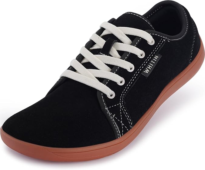 WHITIN Men's Wide Leather Barefoot Fashion Sneakers W81V5