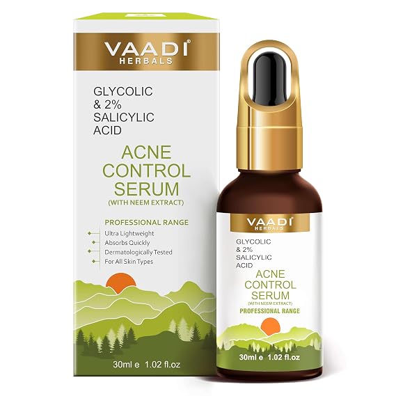 Anti Acne Face Serum With Glycolic & 2% Salicylic Acid - 30ml