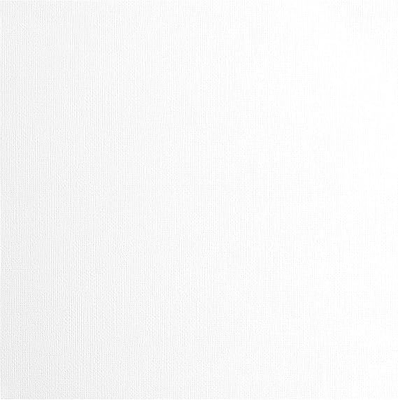 Florence Cardstock Textured - Coloured Card Making Supplies 12 x 12 inch - White - 20 Sheets - Coloured Paper for Scrapbooking, Card Making and Other Paper Crafts - 216 GSM