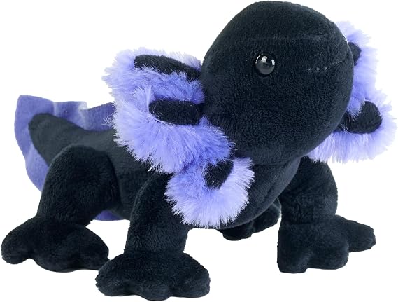 Wild Republic Pocketkins Black Axolotl Stuffed Animal - 5"