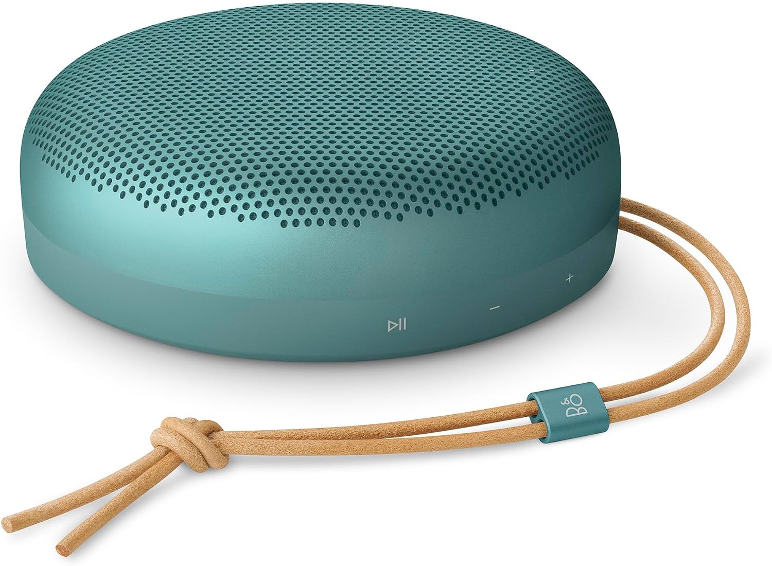 Bang & Olufsen Beosound A1 (3rd gen) - Portable Compact Wireless Bluetooth Speaker, Waterproof (IP67), C2C certified, up to 24 hours playtime and 3 Microphones for clear voice calls - Eucalyptus Green