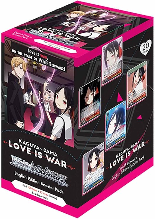 Weiss Schwarz Kaguya-Sama Love is War Booster Box - 20 Packs of 8 Random Cards, WSE-KGL-S79-BP
