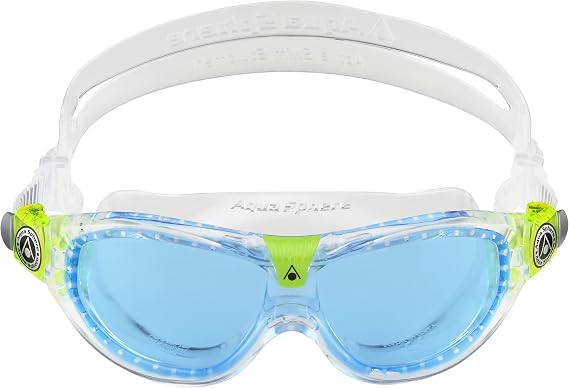 Aquasphere SEAL Kids (Ages 3+) Swim Goggles, Made in ITALY - Wide Vision, Comfort, E-Z Adjust, Anti Scratch & Fog, Leak Free