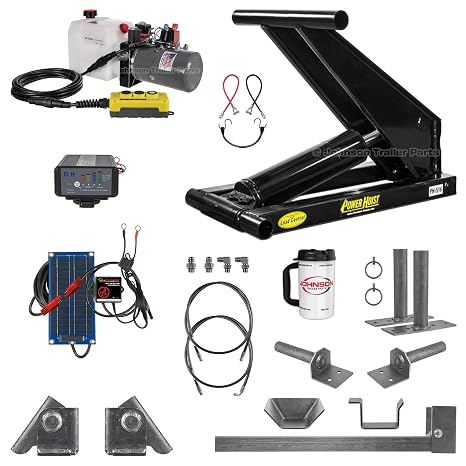 Johnson Trailer Parts PH516 Hydraulic Scissor Hoist Kit, 8 Ton (16,000 lb) for 1014 ft Dump Beds, Deluxe Kit