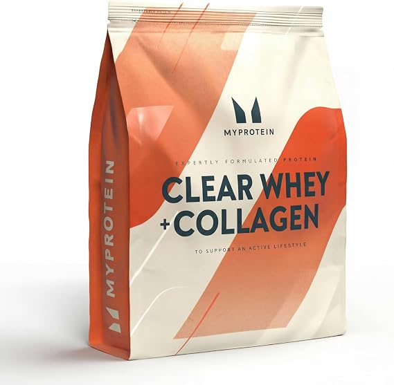 Myprotein Clear Whey Protein + Collagen | Raspberry Lemonade - 500 g (20 Servings) | Juice-Style Protein Powder with Hydrolysed Collagen & Vitamin C | 21g Protein per Serving | Fitness Drink
