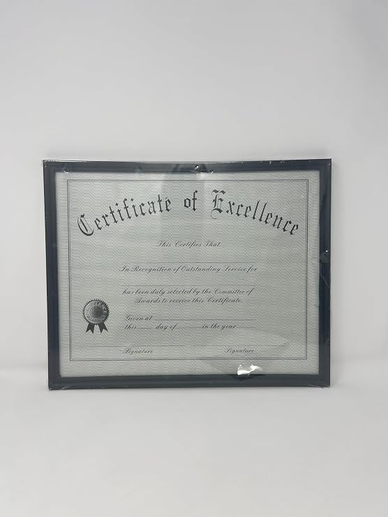 11x14 Black Certificate Frame - 4 Pack