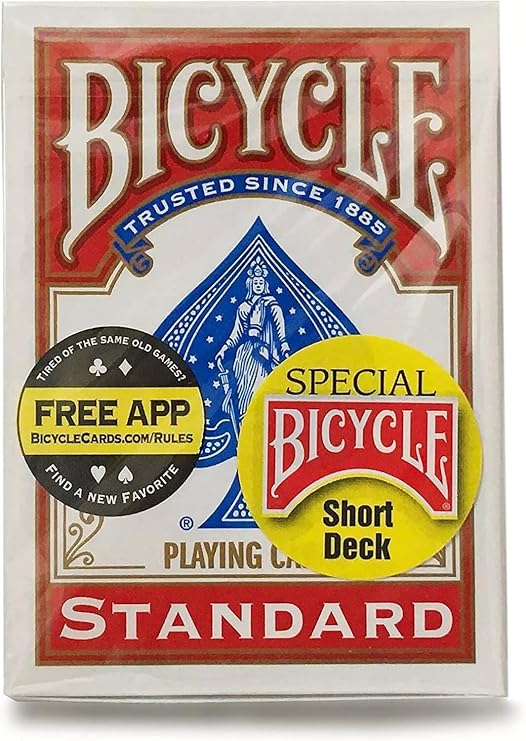 Bicycle Magic Short Deck - A Gaff Playing Card Trick (Red)