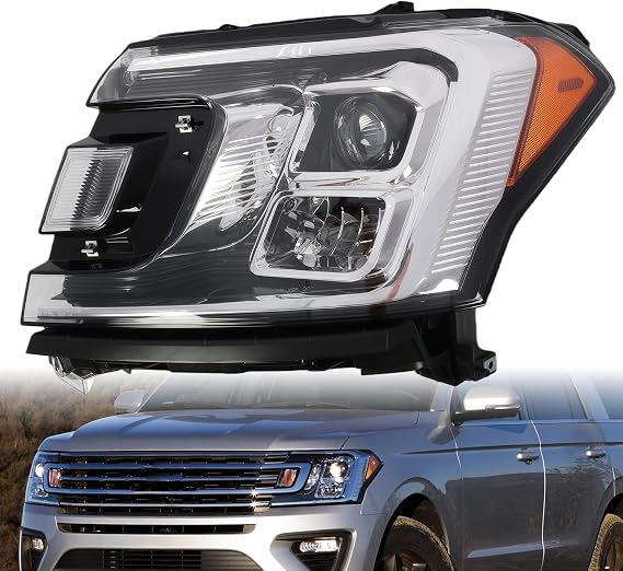 Headlight Assembly Compatible with Expedition 2018-2021 w/Bulbs