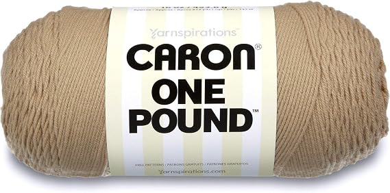 Caron One Pound Solids Yarn, 16oz, Gauge 4 Medium, 100% Acrylic - Lace - For Crochet, Knitting & Crafting ( 1 Piece )
