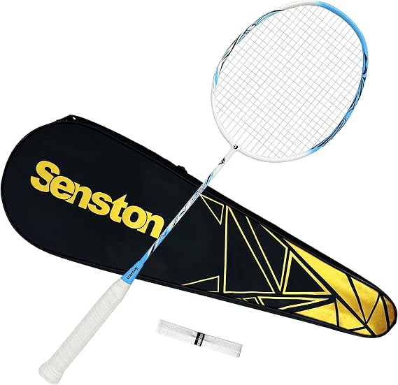 Senston Carbon-Fiber Badminton Racket Professional 5U Ultralight Badminton Racket with Bag