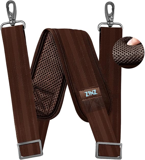 ZINZ 79" Adjustable Bag Straps Replacement with Thick Fixed Pad,B01R01