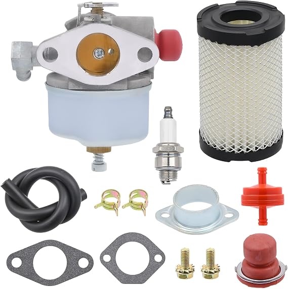 NIMTEK 632795A Carburetor with 35066 Filter Primer Bulb for Tecumseh 631902 631902A 632046 632046A 632050 TVS90 TVS100 TVS105 TVS115 TVS120 TVS75 ECV100 TVXL105 Engine Lawnmower