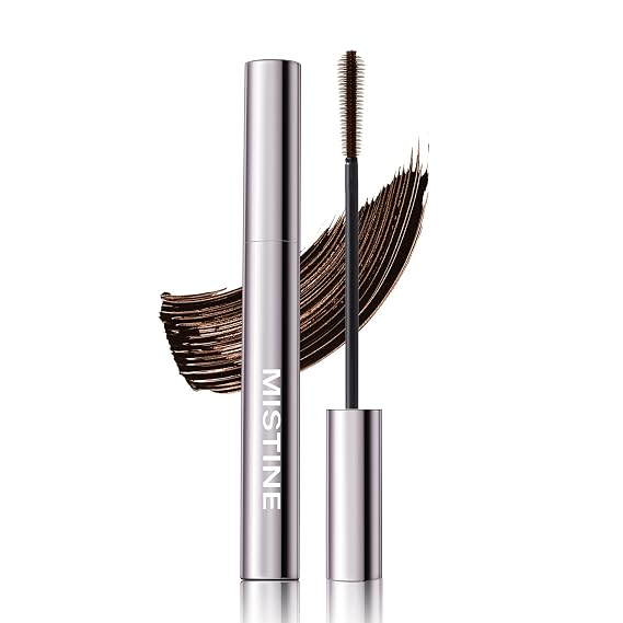 Msitine Mascara Volumizing Lengthening Curling Eyelash Makeup Liquid Extension Mascara Waterproof Styling Smudge-Free Naturally Lightweight Brown 1 Count 5g