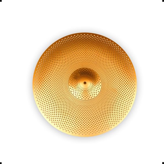 10 inch Low Volume Splash Cymbal, Quiet Splash Small Cymbal For Pratice (10'',Gold)