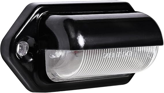 TRUE MODS 1pc Black LED Trailer License Plate Light Tag Lights for Car