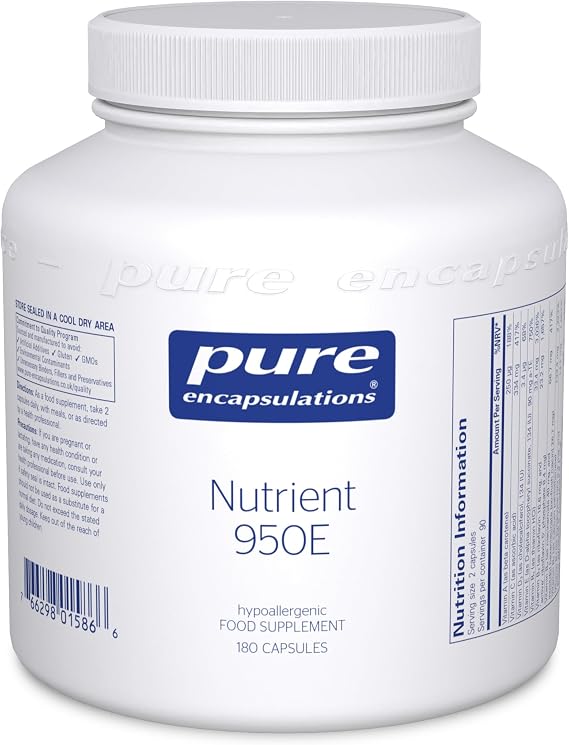 Pure Encapsulations Nutrient 950E Multivitamin, 180 Capsules