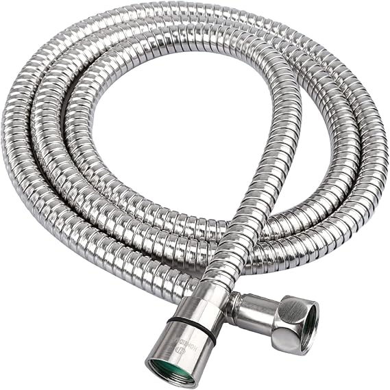 HOMEIDEAS 60 inches Shower Hose, 5 feet Long 304 Stainless Steel Handheld Shower Head Hose Replacement, Flexible Hose Extension