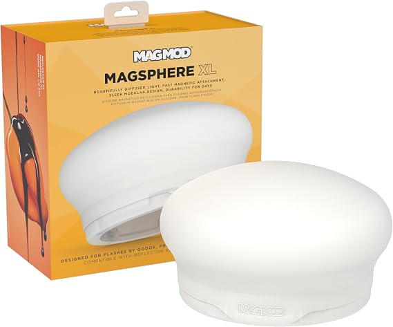 MagMod MagSphere XL, Durable & Easy to Use Flash Modifier with Reflector XL