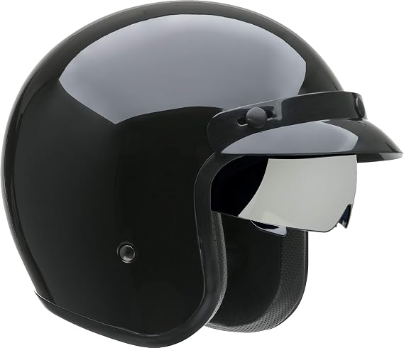 Vega Helmets X390 Retro Open Face Motorcycle Helmet w/Sunshield Unisex-Adult powersports