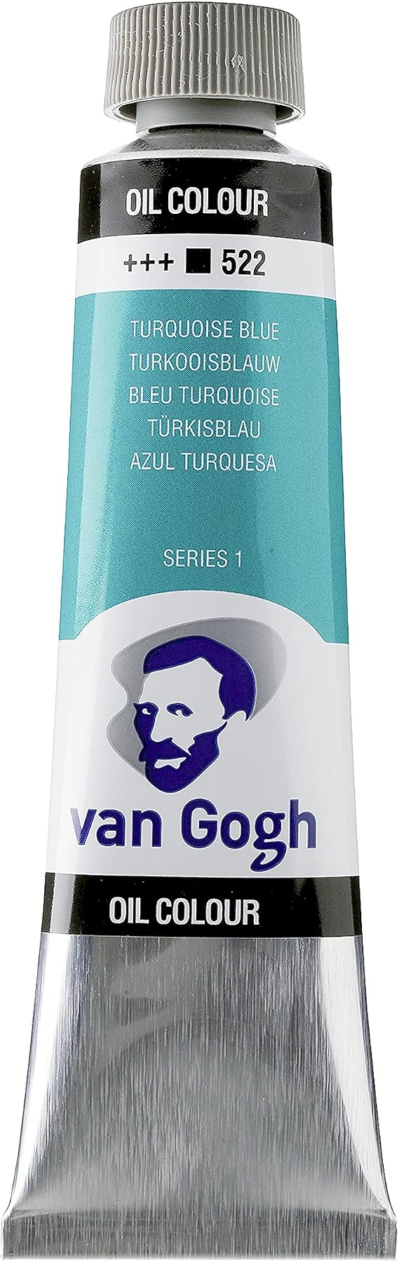 Van Gogh Oil Color Paint, 40ml Tube, Turquoise Blue 522