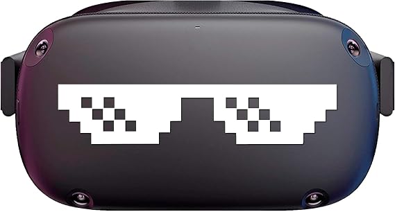 Thug Life Meme Eyes Funny Vinyl Decal Fits: Oculus Quest 1/2 Rift PSVR Headset
