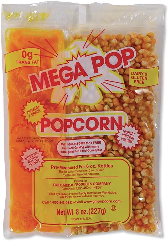 MEGA-POP 36 ct 8 oz. corn kit for 6 oz popper