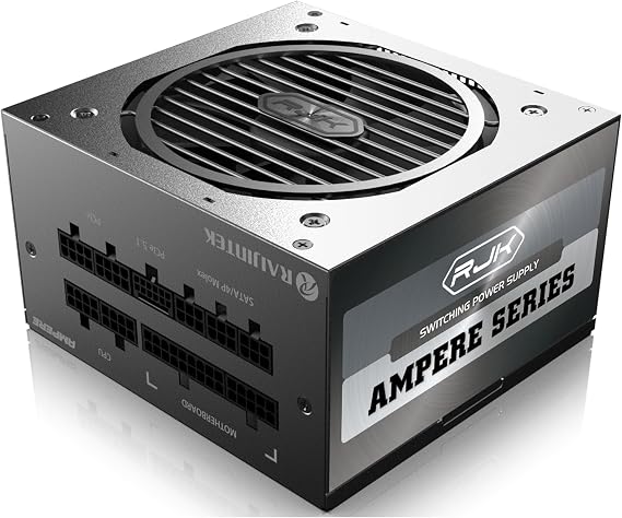 Raijintek Ampere 1000, 80PLUS Platinum, ATX, 10000 W, Tam Modüler Güç Kaynağı, 5 Yıl Garanti, Siyah (0R30B00013)
