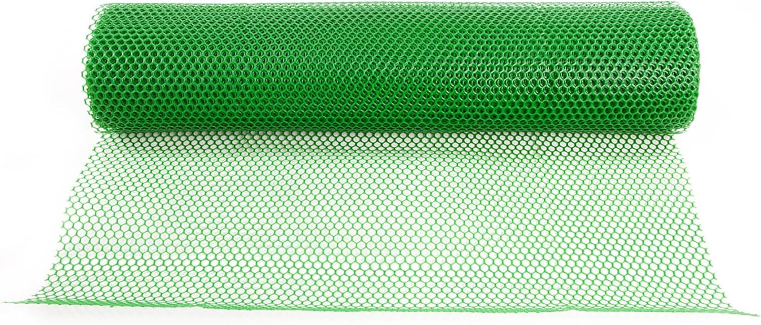 Grass Protection Mesh for Lawn & Car Park Reinforcement | Green Plastic Ground Support Netting Roll (10m or 25m)
