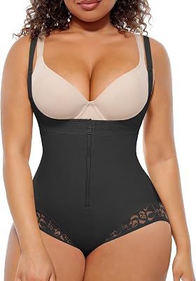 FeelinGirl Womens Faja Body Shaper Postpartum Fajas Colombianas Shapewear Tummy Control Body Shaper Butt Lift Bodysuit