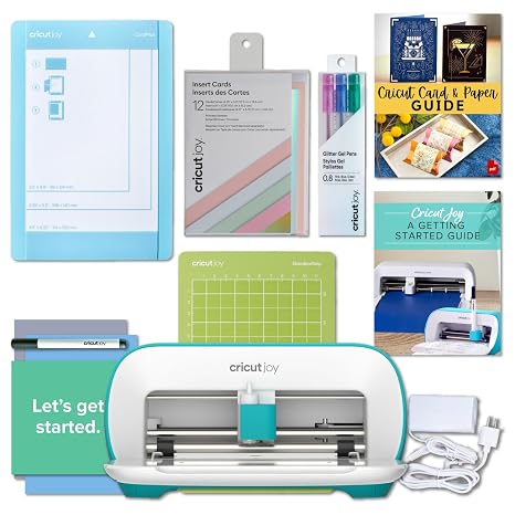 Cricut Joy Craft Cutting Machine Bundle with Insert Cards, Mats, Gel Pens - For DIY Cards, Home Decor, and Custom Crafts
