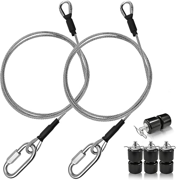 Stainless Lift Cables for Open Trailer Tailgate Ramp Lift Assist