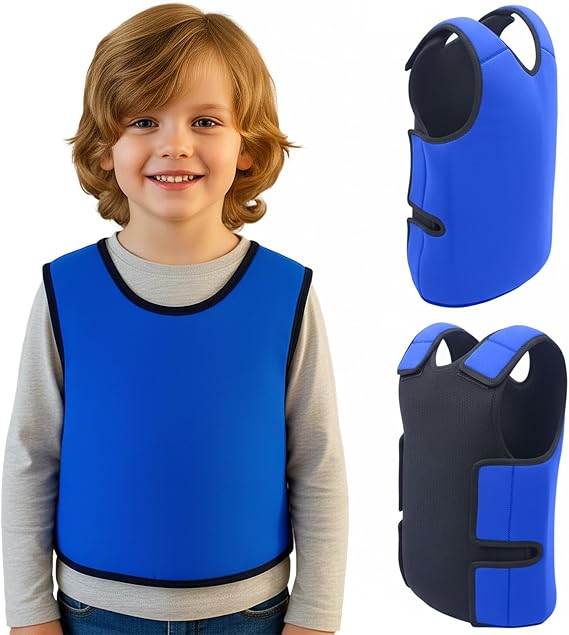 Kids Sensory Compression Vest Deep Pressure Calming Vest for Autism, ADHD, Anxiety & Sensory Processing Disorder, Breathable NonWeighted Comfort for School & Home (M)