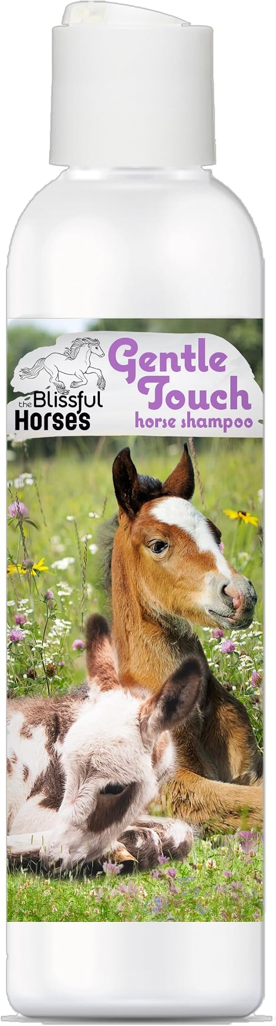 The Blissful Horses Gentle Touch Horse Shampoo All Natural Hypoallergenic Shampoo, 16-Ounce