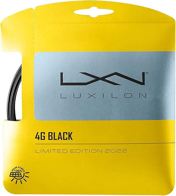 Luxilon 4G Tennis String, 12.2 m, Black, 1.25 mm,