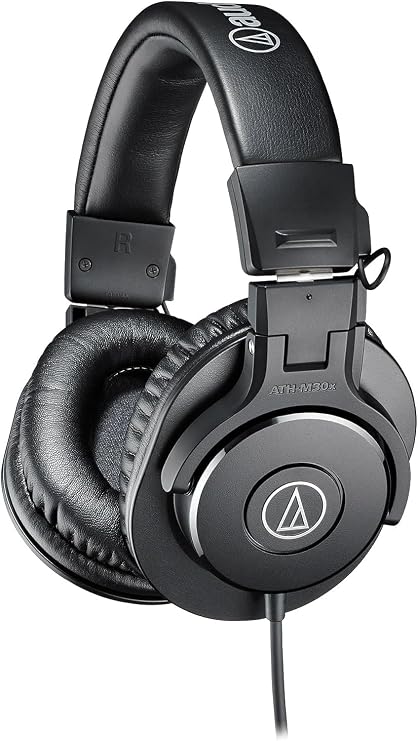 Audio-Technica M30x Professional Monitoring Headphones Black.