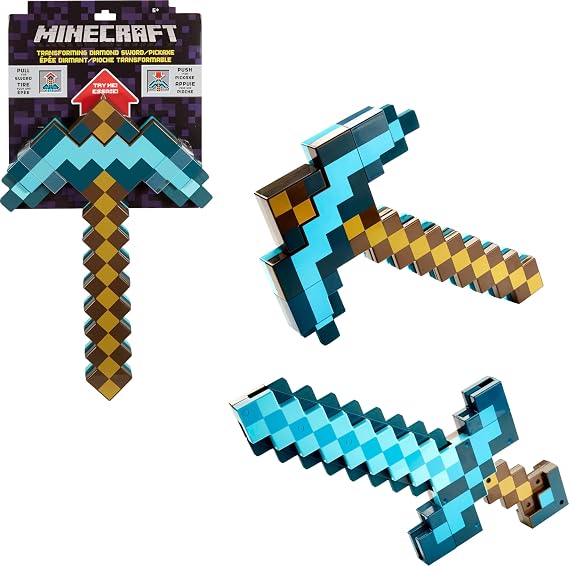 Mattel Minecraft Transforming Diamond Sword & Pick-Axe