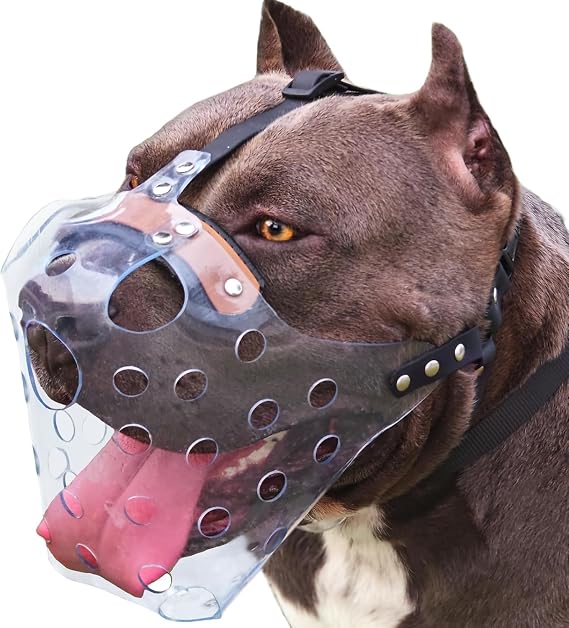 Mayerzon Basket Dog Muzzle for Wide Snout Dogs Pitbull Rottweiler