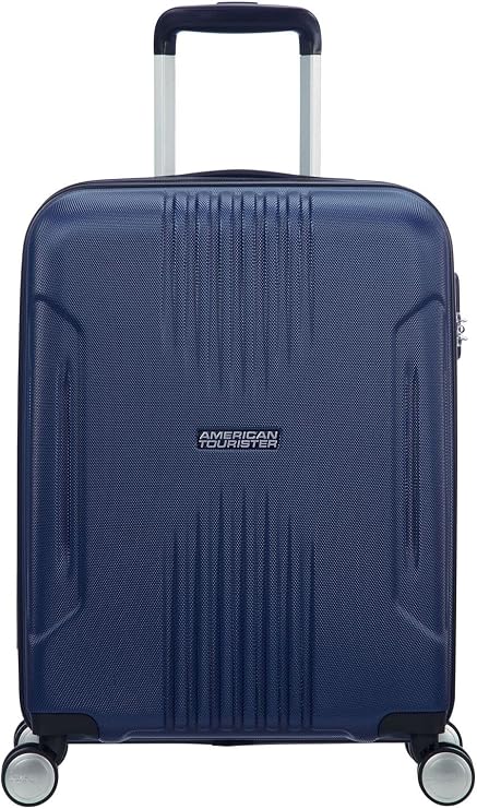 American Tourister Tracklite - Spinner Small Hand Luggage, 55 cm, 34 liters, Blue (Dark Navy)